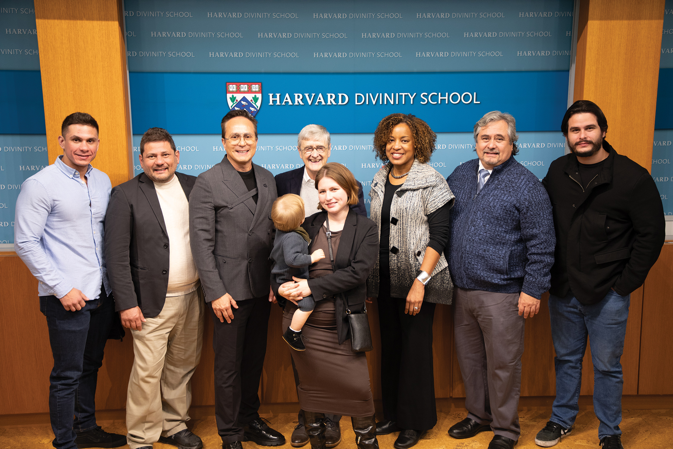 Mario Cader-Frech, third from left, at the Cader Room dedication