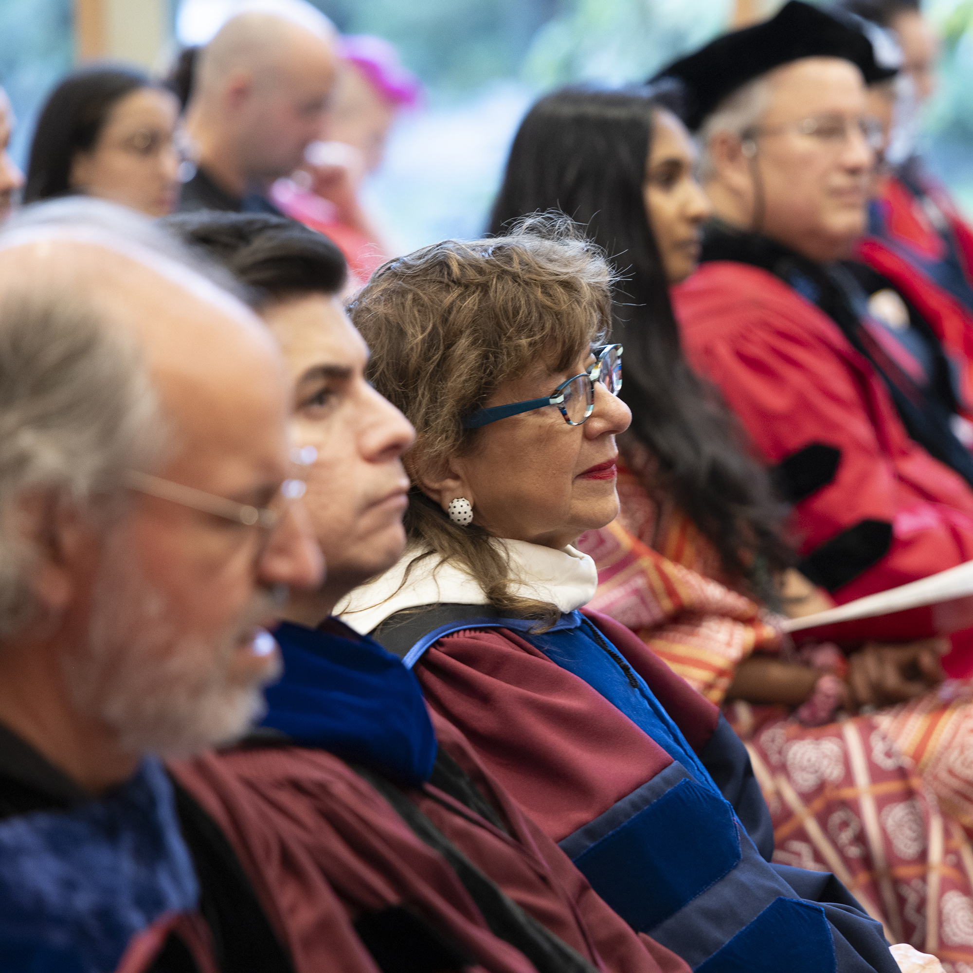 HDS faculty members look on during Convocation ceremony