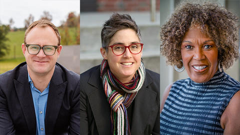 Headshots for Mark Longhurst, Lynn Cooper, and Liz Walker