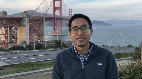 Waskito Jati headshot with Golden Gate Bridge in background