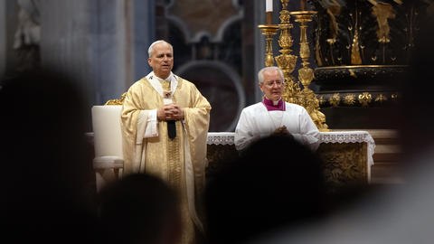 Pope Leo XIV leads a Mass at St Peter's basilica 