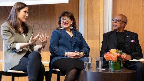 Panel of speakers at an HDS event