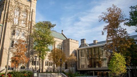HDS campus and Swartz Hall in autum