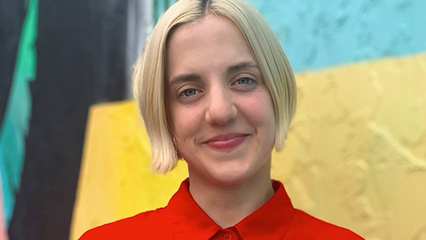 Joelle Te Paske smiles at the camera.
