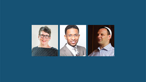 Adaptations of Ministry Image of Stephanie Paulsell, Brandon Crowley, MDiv ’11, Jeremy Sher, MDiv ’16
