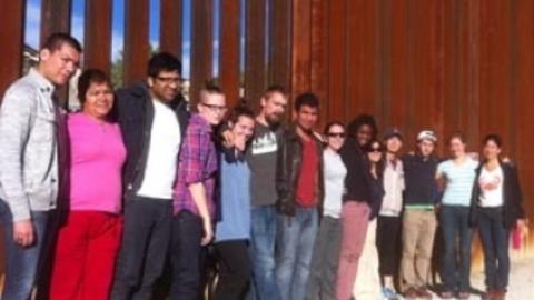 HDS and Harvard students at the Arizona/Mexico border.