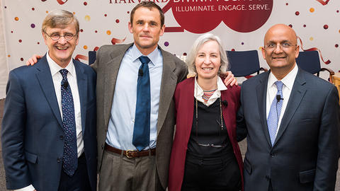 Harvard Deans David Hempton, James Ryan, Martha Minow, Nitin Nohria.
