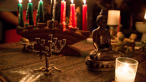 Religious icons from HDS's 2015 Seasons of Light celebration