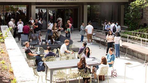swartz hall courtyard