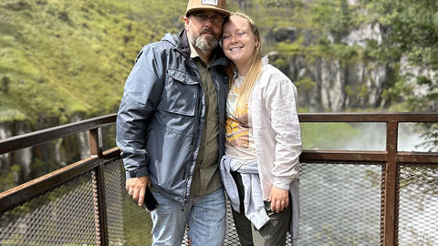 Maddison Tenney with her dad