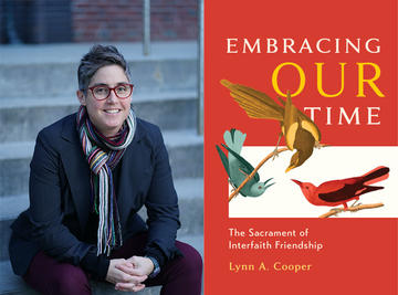Lynn Cooper headshot with book cover