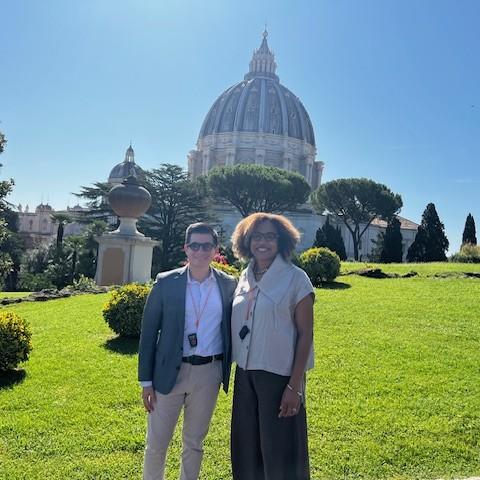 Professor Zegarra and Dean Frederick at Vatican
