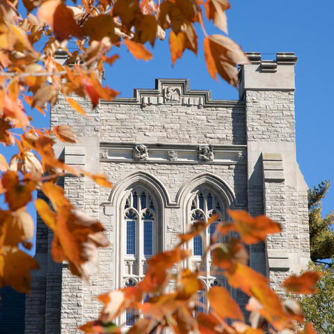 Swartz Hall in the fall