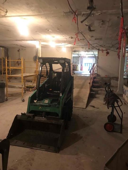 Bobcat machine in Old Stack Wing