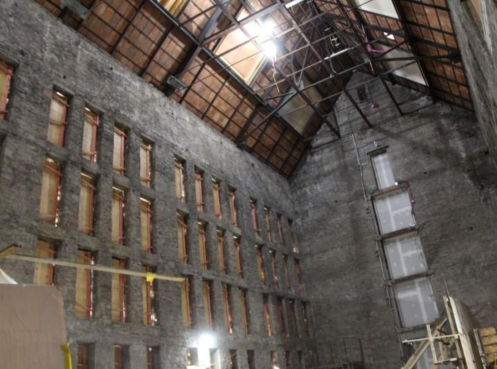 Empty Old Stack Wing in Swartz Hall