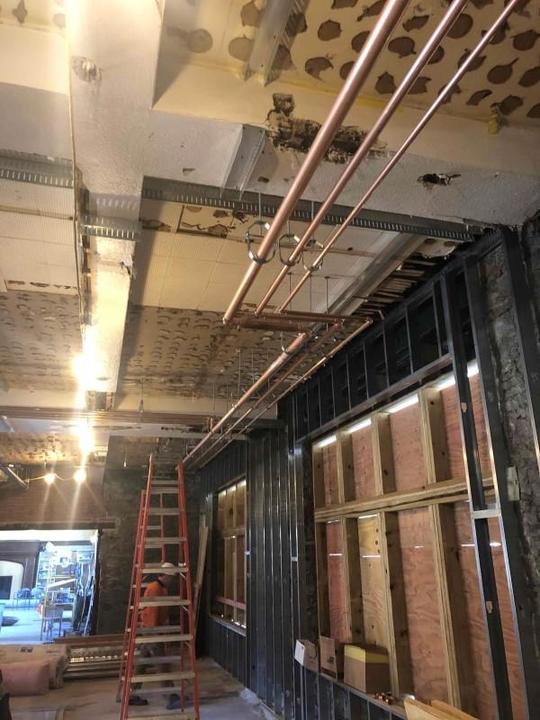 Swartz Hall plumbing installation
