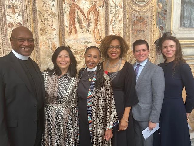 Dean Frederick with other HDS representatives at Vatican