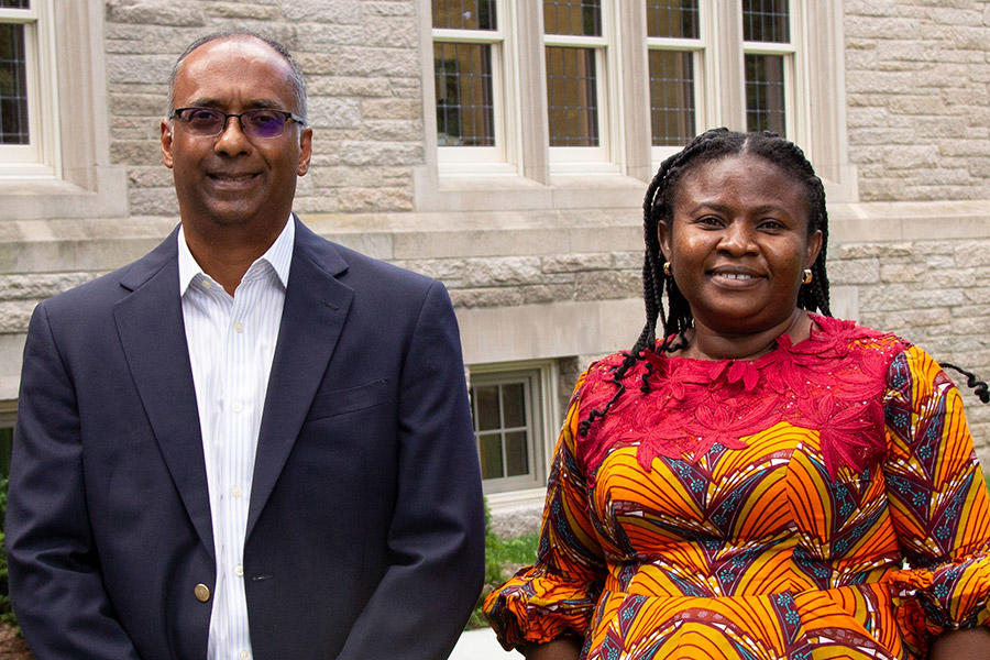 HDS Yang Visiting Scholars Dr. Oluwakemi Abiodun Adesina and Dr. Chandra Mallampalli