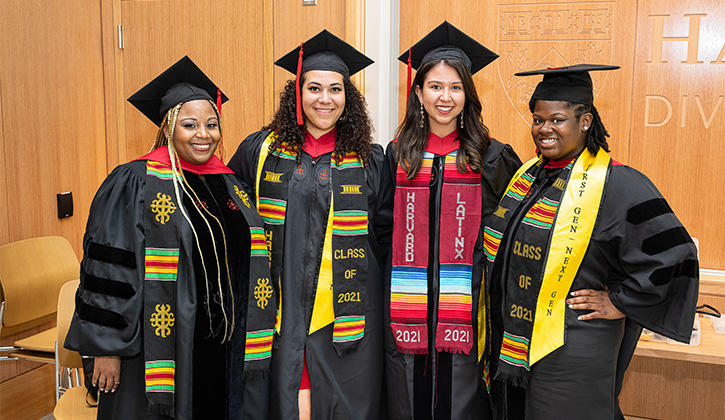 Ashley Lipscomb, MDiv ’20, Eboni Nash, MTS ’21, Anna Del Castillo, MDiv ’21, and Kayla Smith, MDiv ’21.