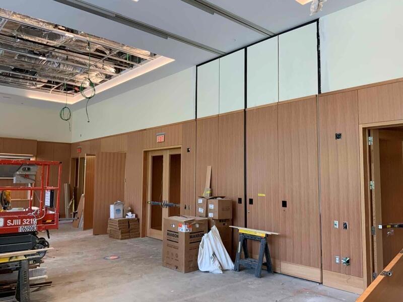Swartz Hall multipurpose room under construction