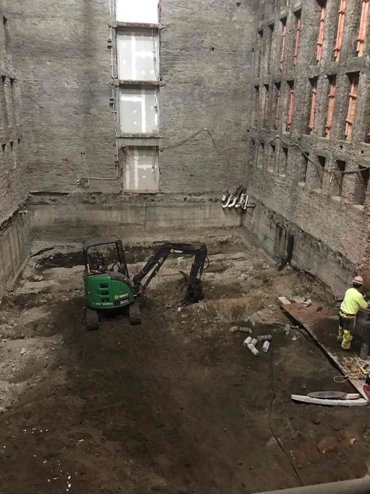Old Stack Wing demolition