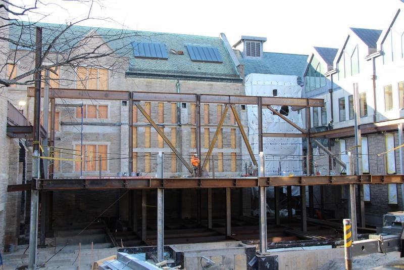 Swartz Hall addition construction