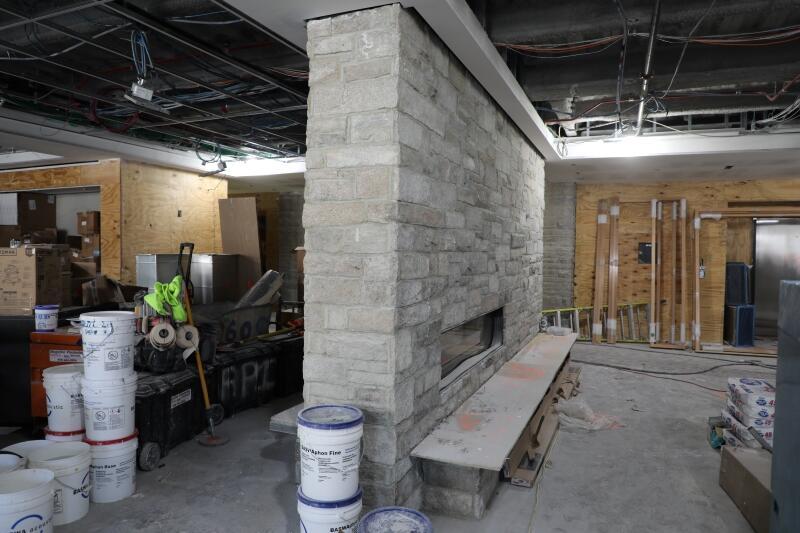 Swartz Hall Commons fireplace 2