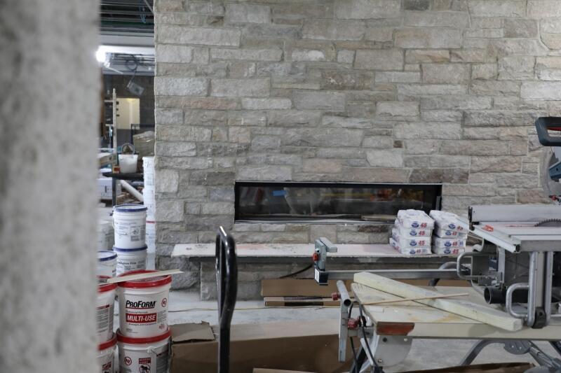 Swartz Hall Commons fireplace
