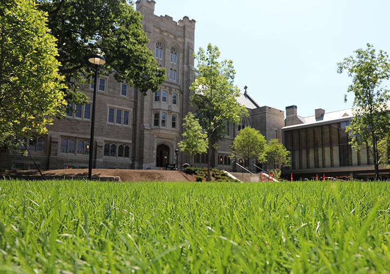 Campus Green looking at Swartz Hall