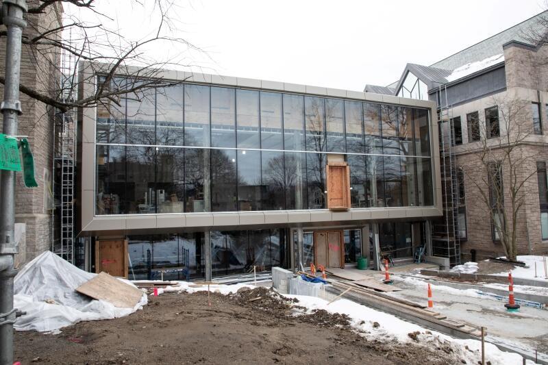 Exterior of Swartz Hall multipurpose room