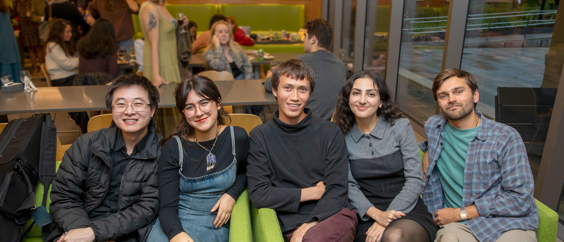 HDS students smiling for the camera at a reception