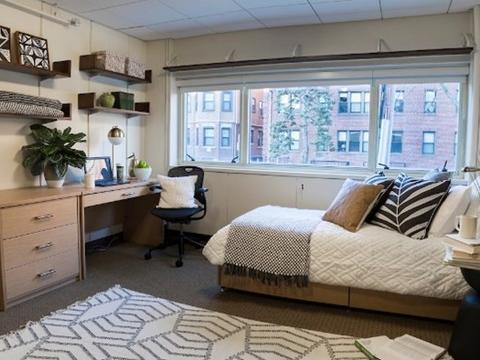 HLS housing interior view of bedroom